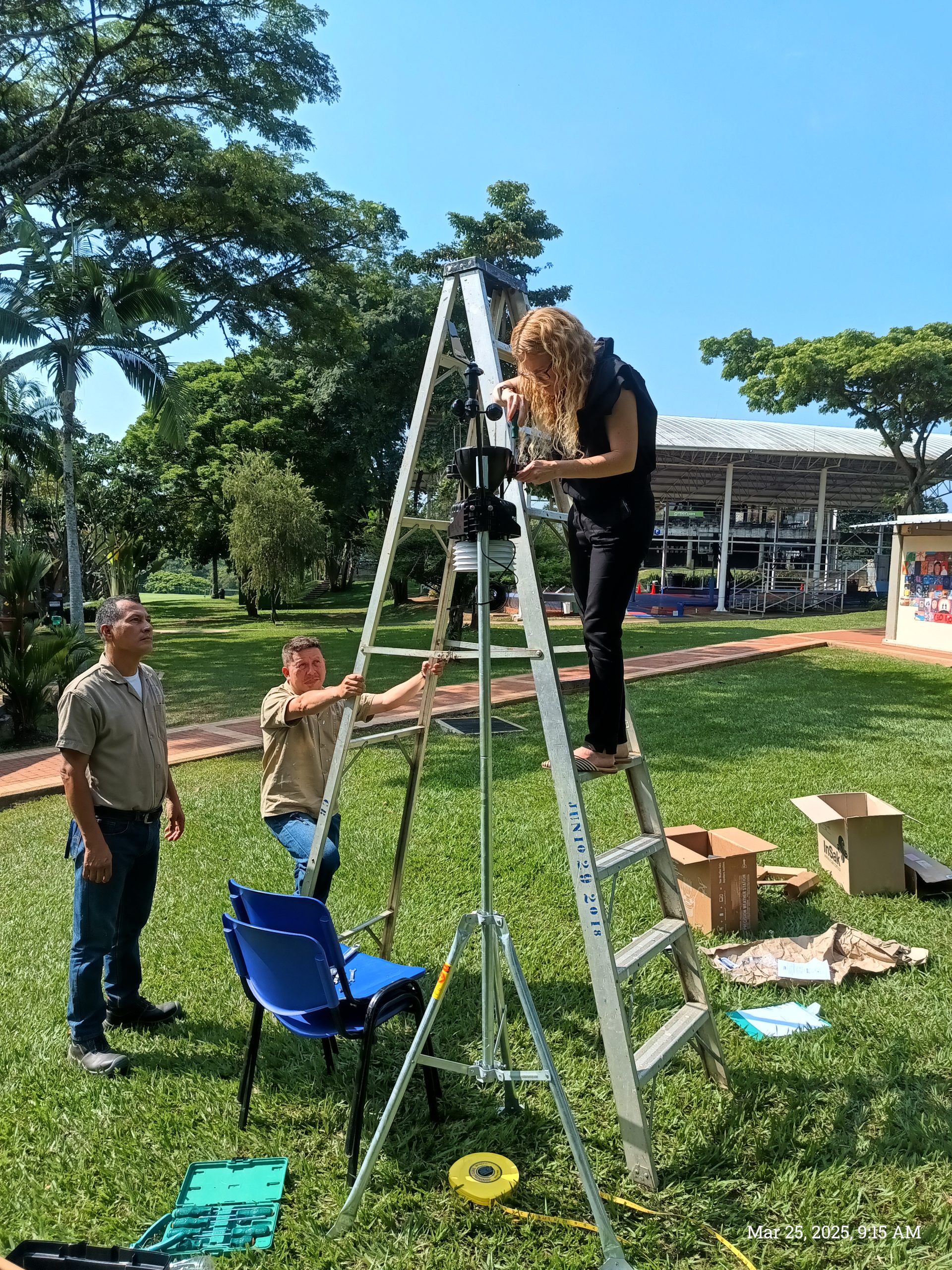 Setting up the weather station
