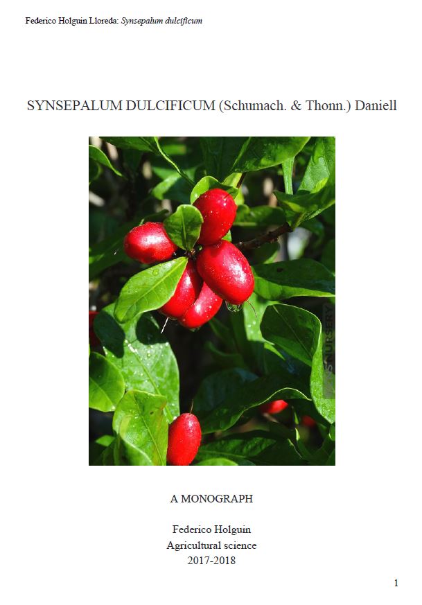 The return of the Plant Monograph